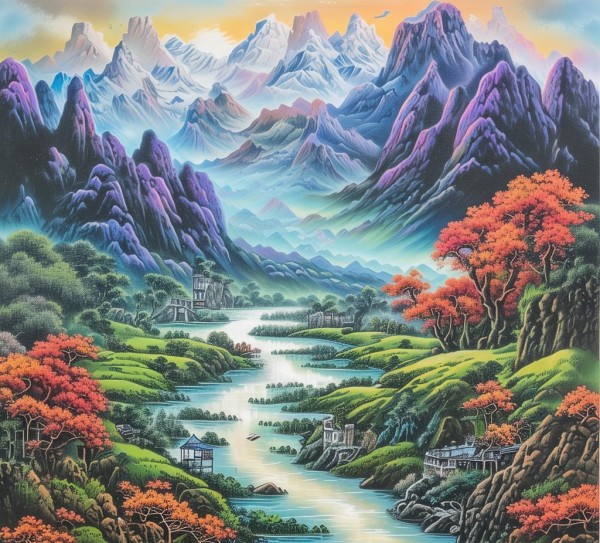 长画卷里的山水画卷美,长画卷里的山水画卷美,阳光,自然,诗篇,第1张
